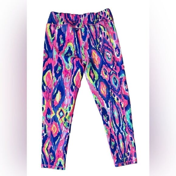 Lilly Pulitzer 27652 Luxletic UPF Weekender Luminescent Midi Capri Leggings sz M - Picture 10 of 12